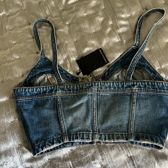 Marissa Webb Cassidy denim bustier - Picture 3 of 4